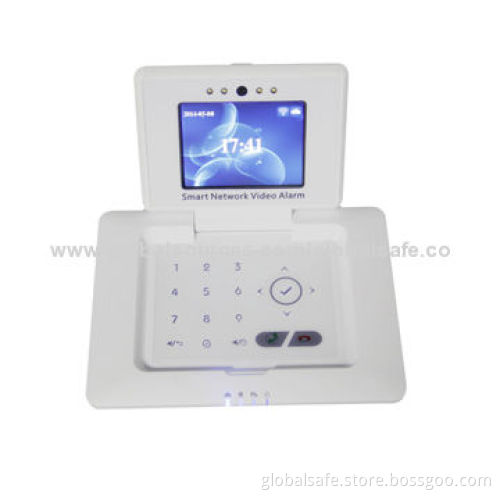 Burglar & intruder alarm with WiFi network, Android/IOS APP and 64 wireless detectors